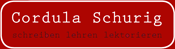 Cordula Schurig | schreiben - lehren -lektorieren